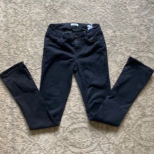 Black Kensie jeans, boot cut skinny kick